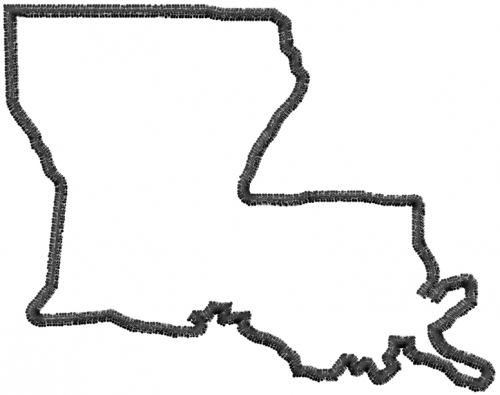 Outline Louisiana Clipart