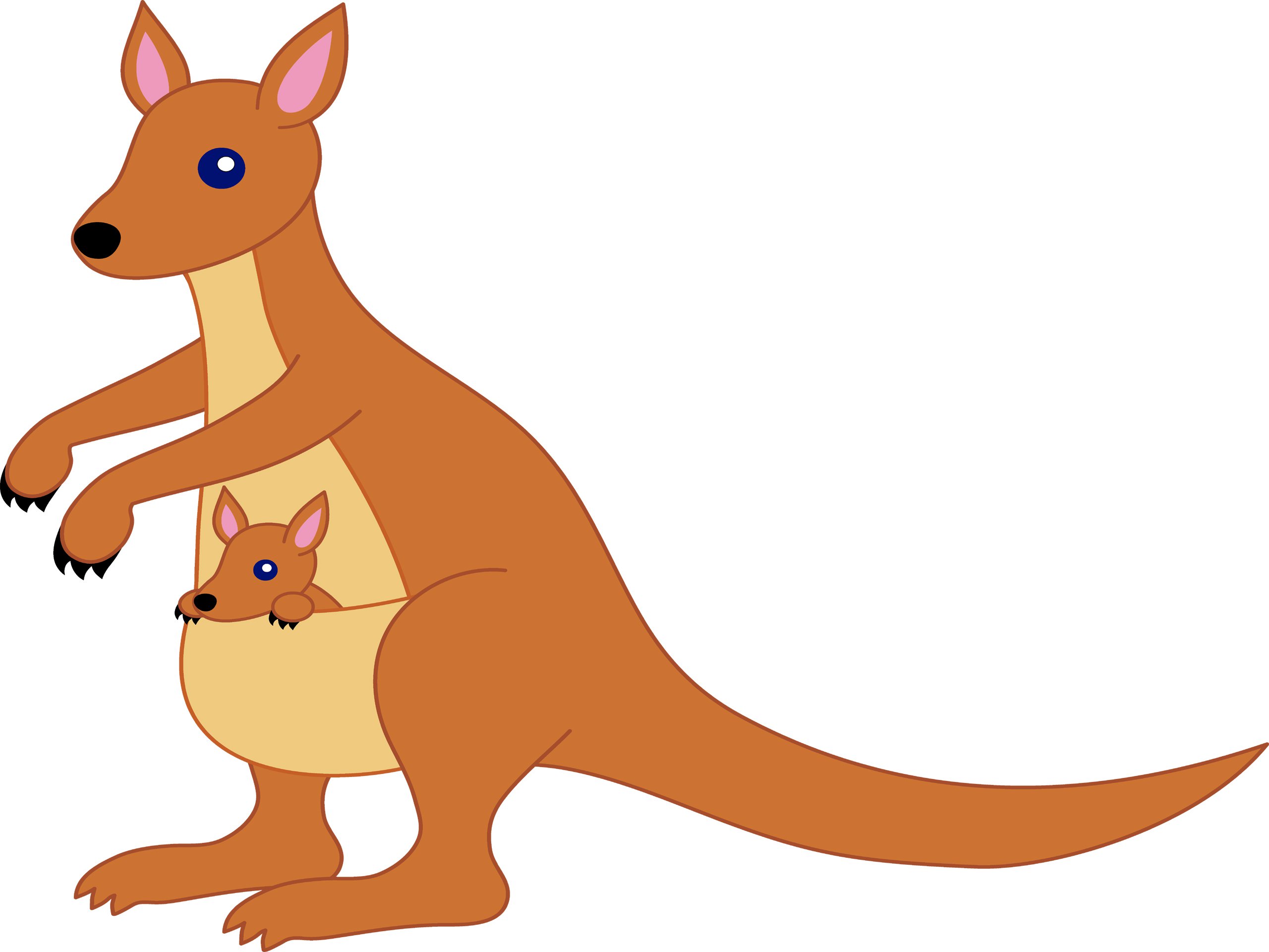 Clipart cute kangaroo