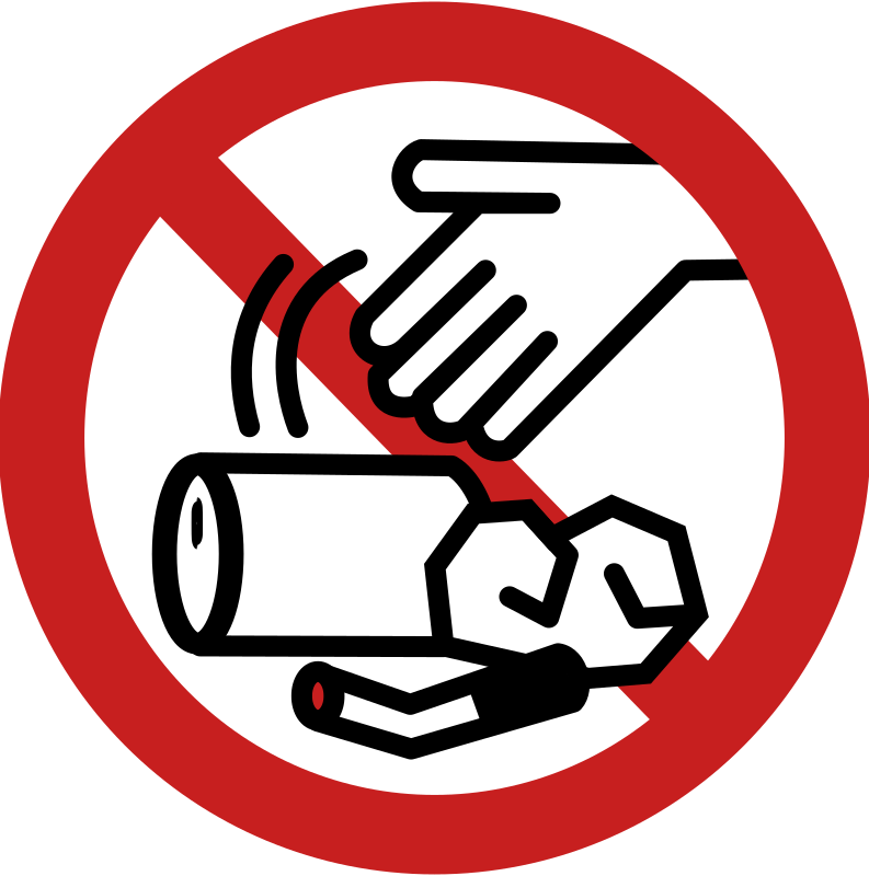 No Littering Clipart