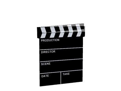 Closing clapboard isolated on a white background - 601867 ...