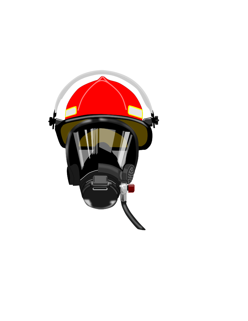 Clipart - fire helmet/