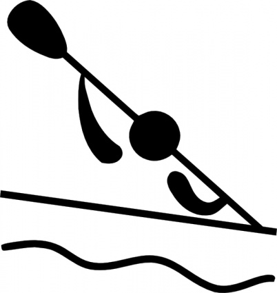 Olympic Sports Canoeing Slalom Pictogram clip art vector, free ...