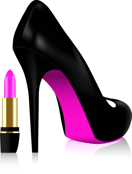 Set of Women's High-heeled shoes vector 05 - Vector Life free download