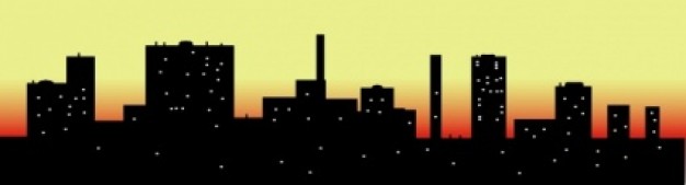 Skyline Cityscape Sky Scrapers clip art | Download free Vector