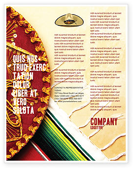 Cinco de Mayo Flyer Template, Background in Microsoft Word ...