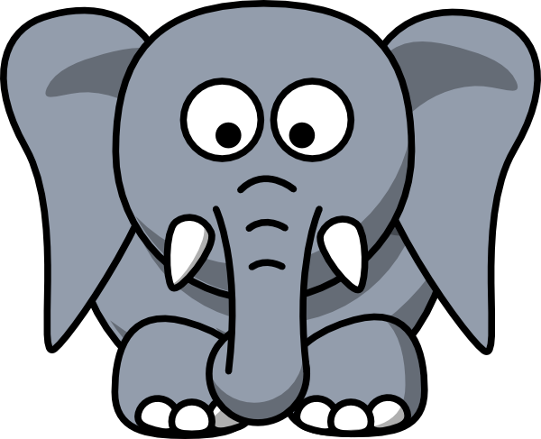 Animated elephant clipart