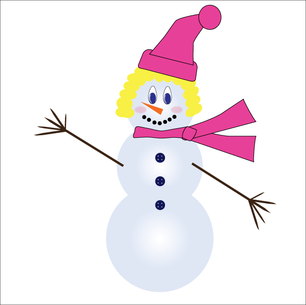 5252 snow woman clipart public domain vectors