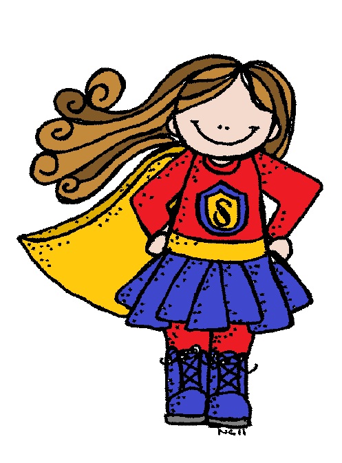 Thistle girl clipart super hero