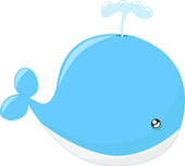 Cute whale cartoon