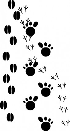 Footprints clip art Free vector in Open office drawing svg ( .svg ...