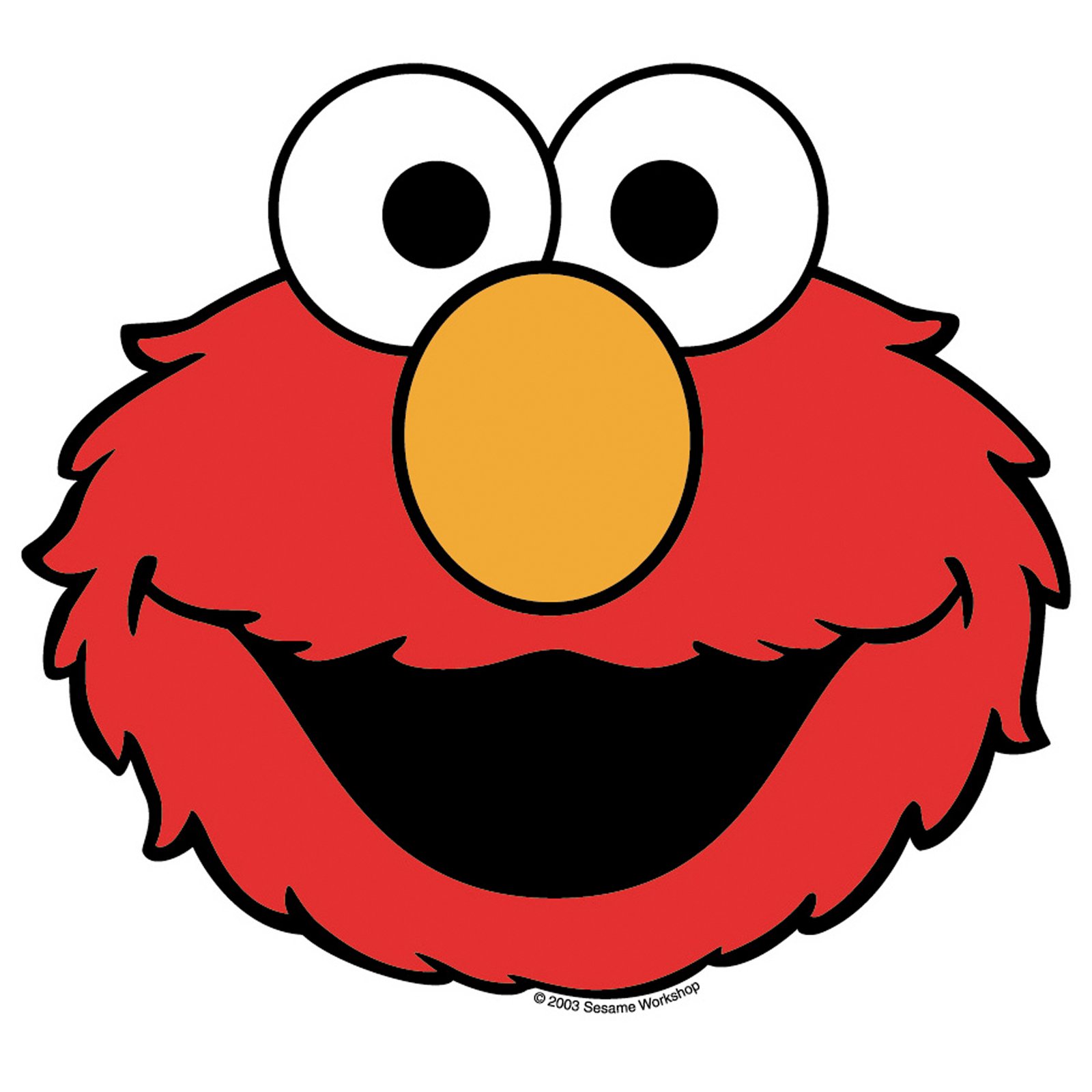 Elmo Face Template Cut Out Coloring Page | Coloring Pages