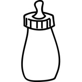 Baby Bottle Clipart Black And White