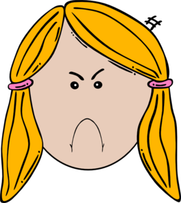 Lady Face (angry) clip art - Free Clipart Images