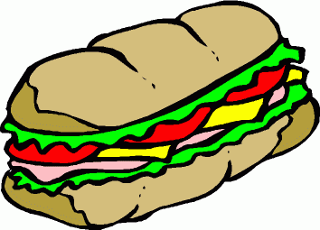 Sandwich Clip Art Black And White - Free Clipart ...