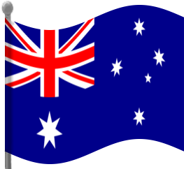 Clipart number of an australian flag