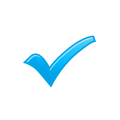 Blue tick icon #14142 - Free Icons and PNG Backgrounds