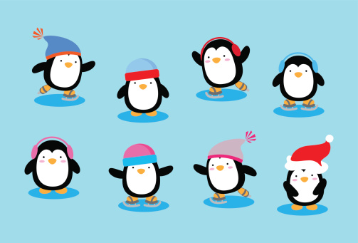 Cartoon Of Penguin Cute Clip Art, Vector Images & Illustrations ...