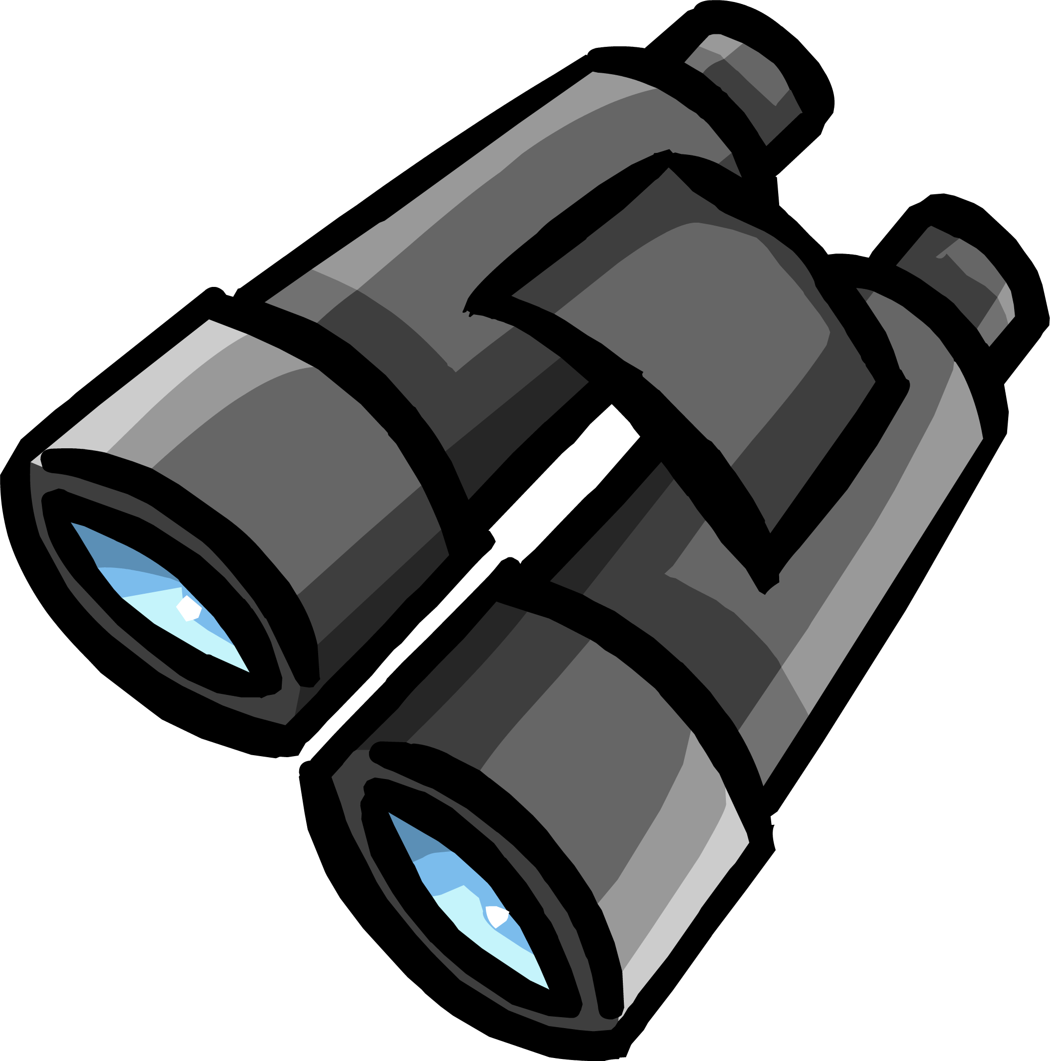 Binoculars Clip Art - Tumundografico