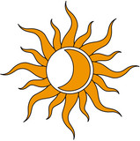 Sonne Mond Symbol" Stock image and royalty-free vector files on ...