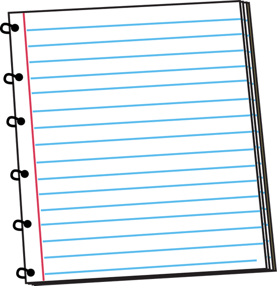 Clipart Of Notebook Paper