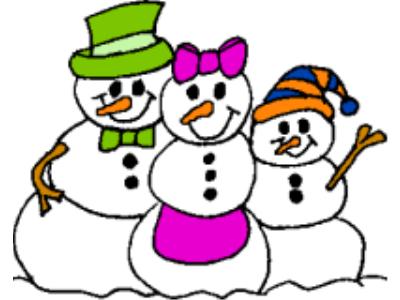 Snowman family clip art free