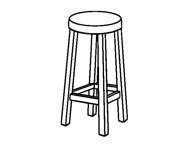 High Stool coloring page - Coloringcrew.com