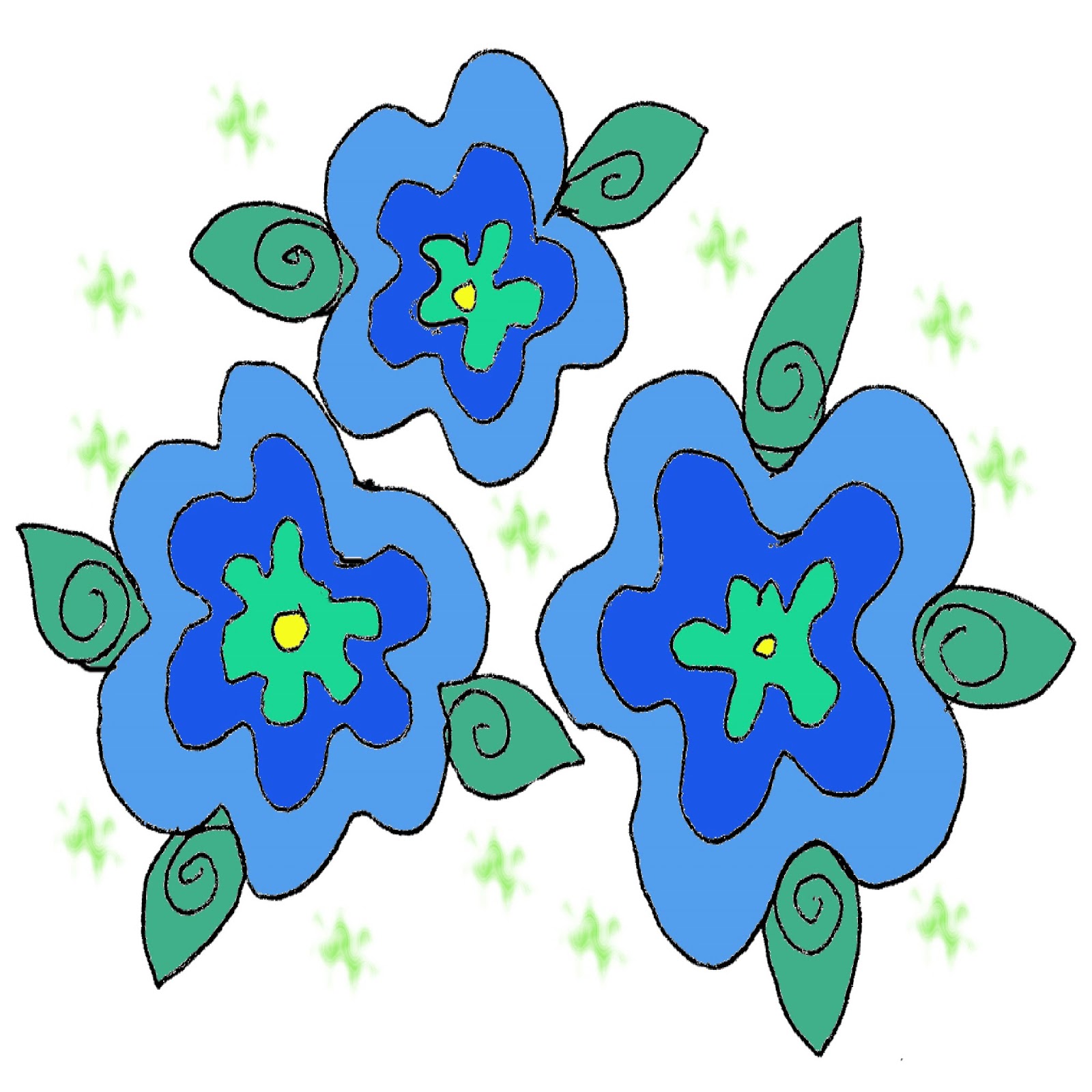 Blue Flower Clip | Free Download Clip Art | Free Clip Art | on ...