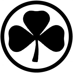 3 Leaf Clover Circle Car or Truck Window Decal Sticker - Rad Dezigns