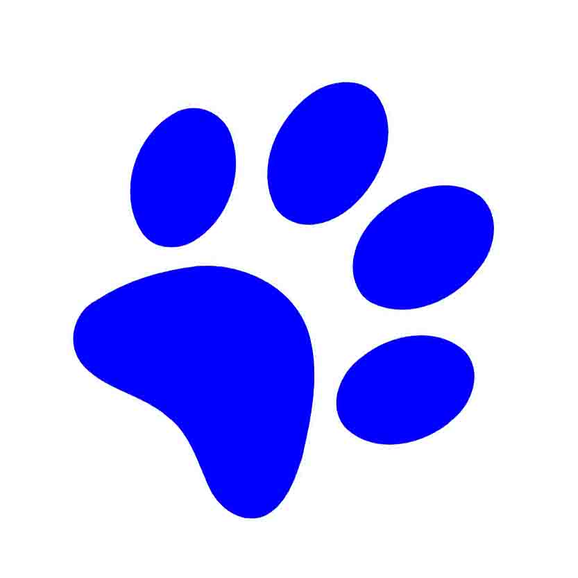 Husky Paw Print Clip Art