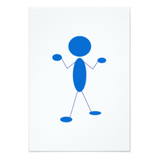 Blue Stick Figure Shrugging Shoulders Gifts - Blue Stick Figure ...