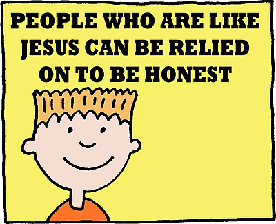 Honest like Jesus clip art - Christart.