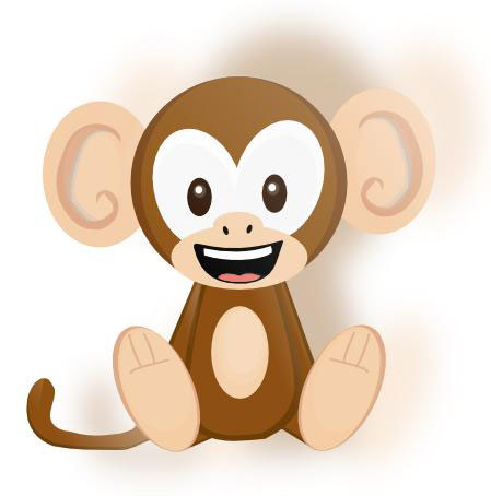 20+ Cute and Mischievous Monkey Vector Art | InspireMonkey ...