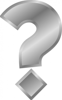 Question Mark Silver clip art vector, free vectors