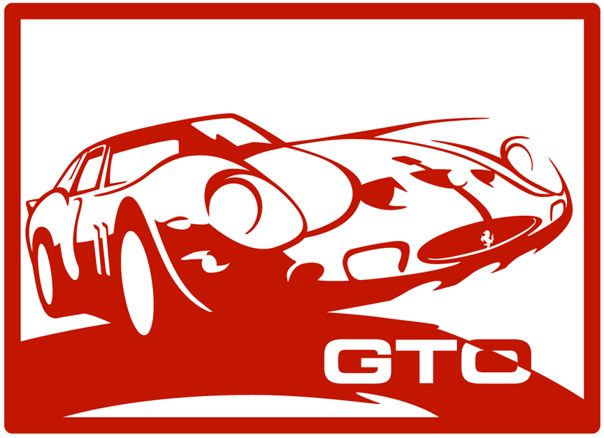 Ferrari Art of Grant Thomas: Metal Art: Ferrari GTO