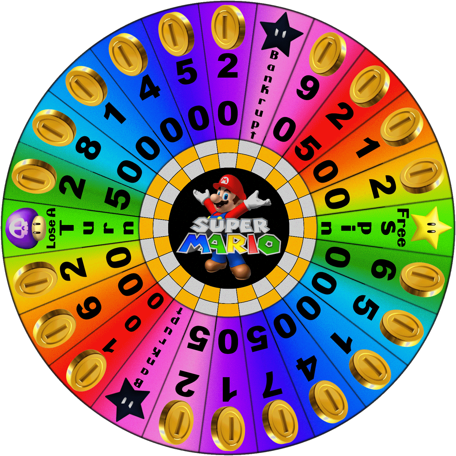 Wheel of Super Mario