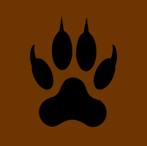 Wolf Paw Print Clip Art - vector clip art online ...