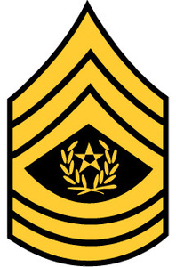 STICKER RANK US ARMY E9 E9CSM1