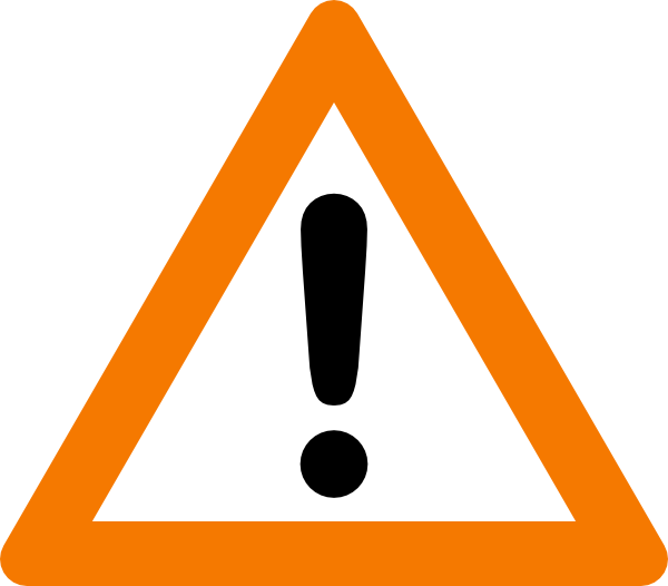 Warning Yield Sign Clip Art - vector clip art online ...