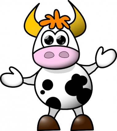 Cow clip art Free vector in Open office drawing svg ( .svg ...