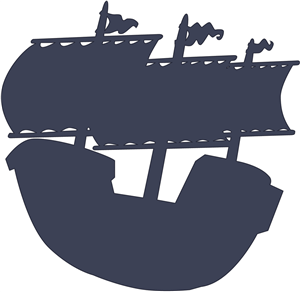 Silhouette Online Store - View Design #9327: pirate ship silhouette