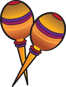 Maracas Clipart Image - Colorful Maracas