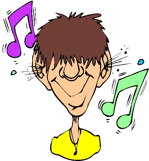 Clipart - Clipart muziek luisteren animaatjes 94