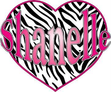 Hot Pink Heart Zebra Background