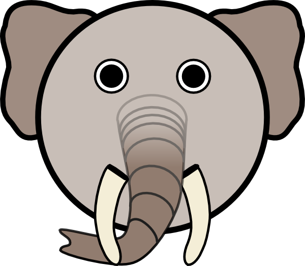 Elephant Face Clipart