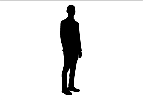 People clipart silhouette walking single file