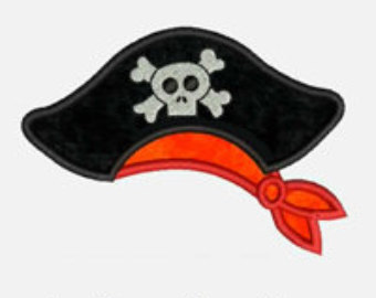 Girl pirate bandana clipart