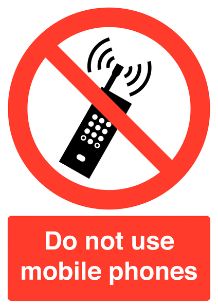 No Mobile Safety Signs - ClipArt Best