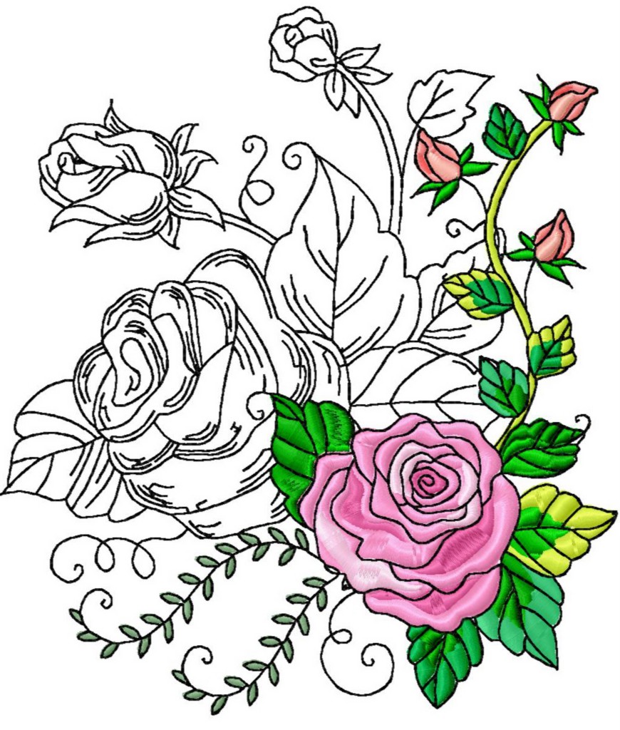Drawings Of Roses And Butterflies - ClipArt Best