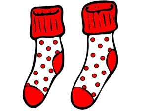 Red And White Spotty Socks | Free Images - vector ...