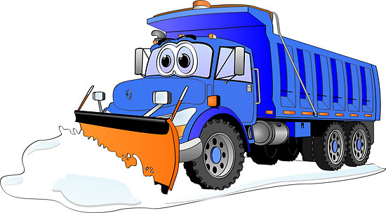 Cartoon Snow Plow Clipart